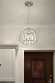 Luna Lighting Quattro Model Krom Renk Kristal Taşlı Metal Salon Koridor Çocuk Mutfak Odası Sarkıt Avize - 4