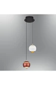 Luna Lighting 2806-2A-0104 Roge 2'li Mıx Sarkıt Beyaz-Kahve mix - 2