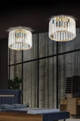 Luna Lighting Lux Kristal Plafonyer Gold Avize - 3