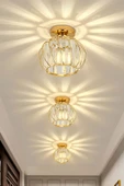Luna Lighting Bella Luce Model Gold Kaplama Kristal Taşlı Metal Gövde Modern Her Alana Uygun Lüx Plafonyer Avize - 1