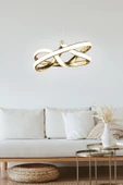 Luna Lighting Vino Riserva Model Gold Kaplama Metal Salon Mutfak Oturma Yatak Odası Modern Led Sarkıt Avize - 5