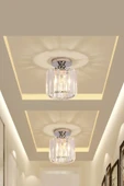 Luna Lighting Chiaro Forte Model Krom Renk Kaplama Kristal Taşlı Metal Gövde Luxury Serisi Modern Plafonyer Avize - 4