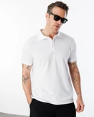 Erkek 2'li Çekmeyen Pamuklu Kumaş Regular Fit Standart Kesim Polo Yaka Tişört POLOYAKA-T-SHIRT2 - 3