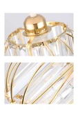 Luna Lighting Bella Luce Model Gold Kaplama Kristal Taşlı Metal Gövde Modern Her Alana Uygun Lüx Plafonyer Avize - 7