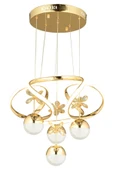 Luna Lighting Modern Led Avize 3 1 Gold Ledli Avize - 3