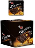 Eti Karam %54 Kakaolu Bademli Portakallı Bitter Çikolata 60 g x 6 Adet - 1