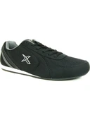 Kinetix Siyah Gri Bağcıklı Sneaker Spor Ayakkabı - 1