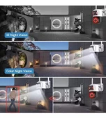 Zhltools 4mp Yoosee Çift Lens Ip Kamera - Wıfı Açık Otomatik İzleme, Su Geçirmez Kablosuz Güvenlik Ev Kamerası, Renkli Gece Görüş - 9
