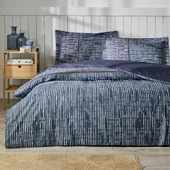 Özdilek Çift Kişilik Fitted Çarşaf Ranforce Nevresim Takımı Modra - 1