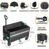 FreeCamp Nest 250 Katlanır Wagon Araba - 8