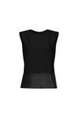Kadın Inci Düğme Detaylı Peplum Bluz FRN1102 - 6