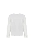Kadın Cepli Modern Kesim Bluz FRN1104 - 4