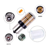 2 Adet 144 Led Turuncu Renk 93 Tip Tek Duy Stop Ampulü thumbnail 4