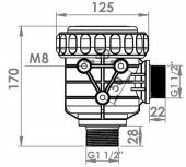 İlaçlama Makina-120 Litre Düz Valfli Filtre - 2