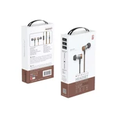PDAteknoloji Metalik Stereo Mikrofonlu Kulaklık 1.2m Kahverengi GM-999K - 2