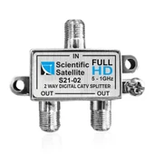 Ayt Mag S21-02 1-2 Yollu Kablo TV Sinyal Ayırıcı Splitter 5-1000 MHz Frekans Bölücü Çoklayıcı thumbnail 2