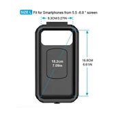 Nukrotech M18 -53 Döküm Ayna Dibi Bağlantılı Su Geçirmez Telefon Tutucu - 6