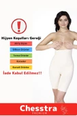 İz Göstermeyen Kaymaz Toparlayıcı Destekli Vücut Şekillendirici Sıkılaştırıcı Gögüs Altı Tam Korse thumbnail 5
