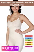 Dikişsiz Toparlayıcı Ayarlanabilen Beden Küçülten Toparlayıcı Şekillendirici Tam Boy Hayalet Korse thumbnail 1