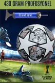 UEFA Şampiyonlar Ligi Futbol Topu 430 Gram Kaliteli Maç ve Antreman Pompa Hediyeli - 2