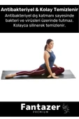 Dayanıklı Taşıma Askılı Konfor Modeli Çift Taraflı Kaymaz Yoga Meditasyon Minderi 16mm Siyah Mat - 4