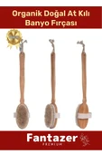 Özel Üretim Organik %100 Doğal At Kılı Masaj Banyo Selülit Fırçası - 1