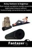 Dayanıklı Taşıma Askılı Konfor Modeli Çift Taraflı Kaymaz Yoga Meditasyon Minderi 16mm Siyah Mat - 5