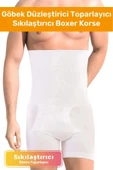 Özel Üretim Göbek Düzleştirici Toparlayıcı Sıkılaştırıcı Bel Inceltici Erkek Duble Boxer Korse thumbnail 1