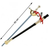 Kostüm Partisi Plastik Zararsız Zorro Kılıcı Şövalye Kılıcı 62 cm - 1