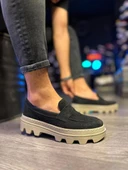 Knack Yüksek Taban Klasik Ayakkabı 779 Siyah Süet - 3