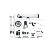 76 x 700 Profesyonel Aynalı Uzay Teleskopu Beyaz - 2