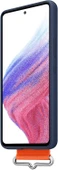 Samsung Galaxy A53 5G Kordonlu Kayışlı Silikon Kılıf Strap Cover, Lacivet - 4