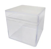 Kutu Akrilik Kare Şeffaf Hediyelik (25 ADET) Hediyelik ve Özel Gün Sunumları İçin Şık Seçim - 1