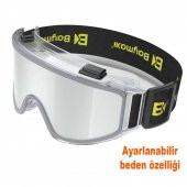 Baymax İş Güvenlik Gözlüğü Kaynak Koruyucu Gözlük S550 Şeffaf - 3