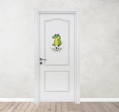 Taraftar Bursaspor BS Timsah Yeşil Beyaz Çocuk Bebek Yeni Doğan Kapı Duvar Dolap Süsü Hediye - 4