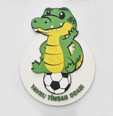 Taraftar Bursaspor BS Timsah Yeşil Beyaz Çocuk Bebek Yeni Doğan Kapı Duvar Dolap Süsü Hediye - 1