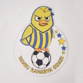 Taraftar FB Kanarya Sarı Lacivert Çocuk Bebek Yeni Doğan Kapı Duvar Dolap Süsü Hediye - 1