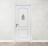 Taraftar FB Kanarya Sarı Lacivert Çocuk Bebek Yeni Doğan Kapı Duvar Dolap Süsü Hediye - 4