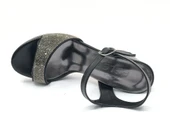 Feles Taşlı Platform Tek Bant Topuklu Kadın Abiye Ayakkabı thumbnail 7