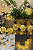 Dekoratif Pilli Pineapple Ananas Pilli Şerit Led Işık (1 Metre) - 2