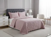 BAHAR DROP ÇİFT KİŞİLİK YATAK ÖRTÜSÜ PUDRA thumbnail 1