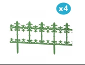 Omnipazar SY-5990 Klasik Plastik Bahçe Çiti 86x38 cm 4'lü Set - 3