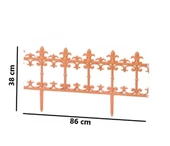 Omnipazar SY-5990 Klasik Plastik Bahçe Çiti 86x38 cm 4'lü Set - 6