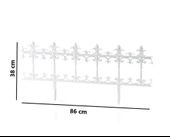 Omnipazar SY-5990 Klasik Plastik Bahçe Çiti 86x38 cm 4'lü Set - 2