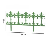 Omnipazar SY-5990 Klasik Plastik Bahçe Çiti 86x38 cm 4'lü Set - 4