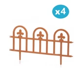 Omnipazar SY-5992 Estate Plastik Bahçe Çiti 60x32 cm 4'lü Set - 5
