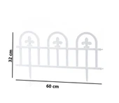 Omnipazar SY-5992 Estate Plastik Bahçe Çiti 60x32 cm 4'lü Set - 4