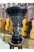 Döküm Erzincan Işlemeli Darbuka/çömlek - Siyah Kod 3029s - 2