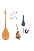 Kısa Sap Baglama Saz Nokta Sedefli Stand Kılıf Tel Takımı Tezene - 1