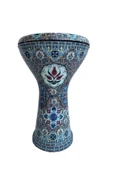Profesyoneller Için Döküm Mısır Darbuka Ağırlık 3 Kg Iznik Çinisi Işlemeli - 1